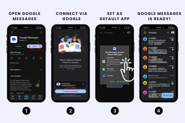 Activate RCS Messaging on Android - Set Up Google Messages